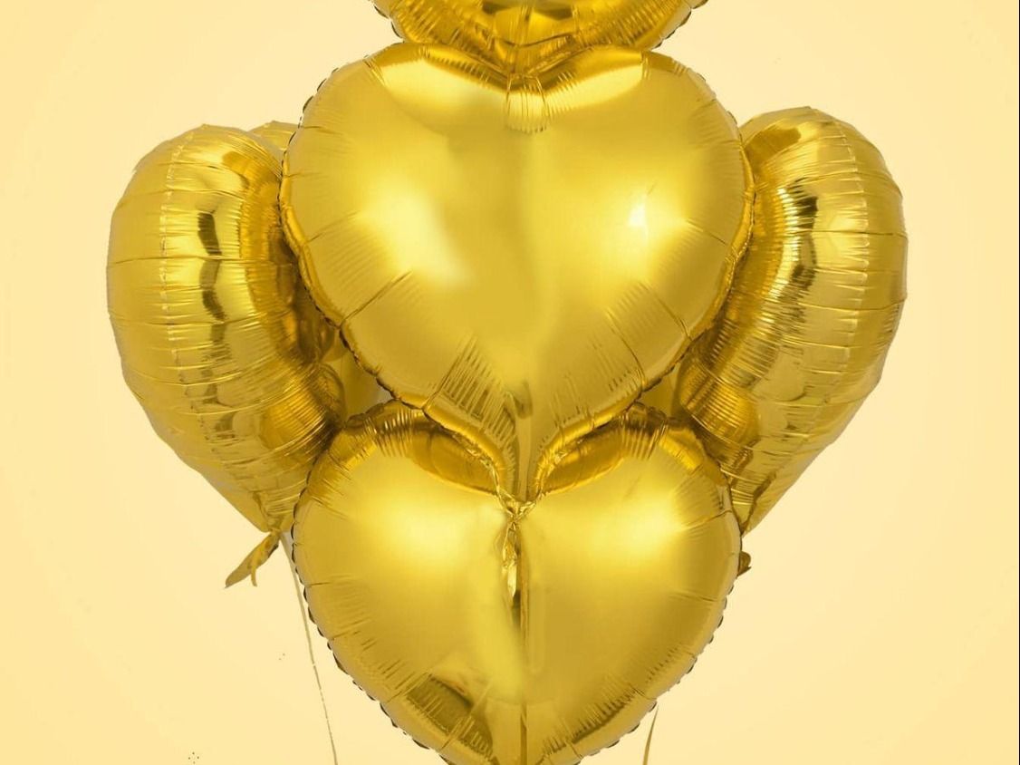 Golden Foil Balloons