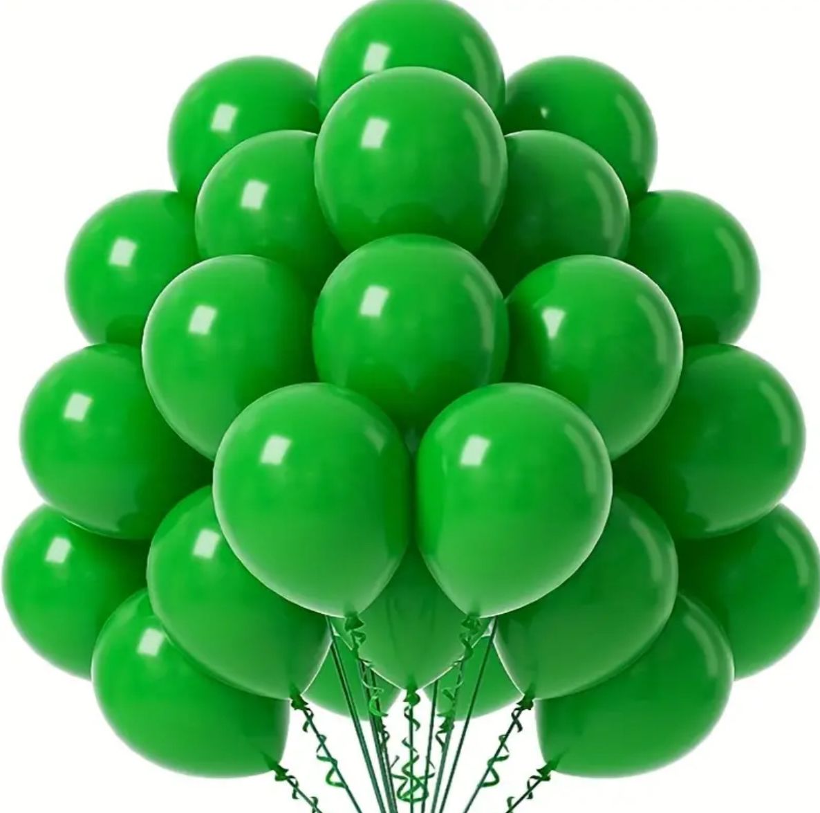 Green Helium Balloons